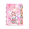 HMX-A5B5A6 Cartoon high-appearation-level hollowed-out coil notebook, 2D anime notebook, diary for primary and secondary school students with a girlish heart Item Picture